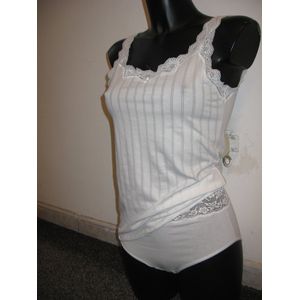 Katoen - Hemd - Streep - Delicaat Kant - Decoratieve Strikken