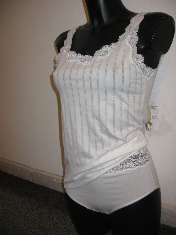 Katoen - Hemd - Streep - Delicaat Kant - Decoratieve Strikken