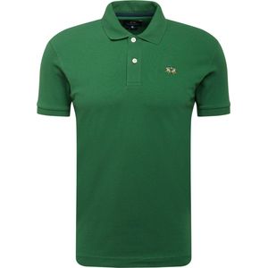 La Martina - Poloshirt - Groen - Katoen/Elastaan