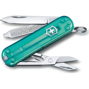 Victorinox Classic SD Colors Zakmes (7 functies, lemmet, schaar, nagelvijl), klein, Tropical Surf, 58 mm