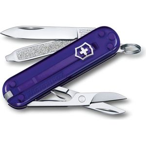Victorinox Classic SD Transparent zakmes - Persian Indigo - 7 functies