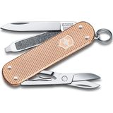 Victorinox Classic SD Alox zakmes (5 functies, lemmet, nagelvijl, schaar), klein, perzik, 0.6221.202G, Fresh Peach, 58 mm