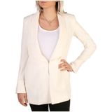 Guess - Blazer - Wit - 100% Polyester - Knoopsluiting - Lange Mouwen