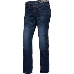 Motorjeans - Slim Fit - Blauw - Stretchstof - Met Bescherming