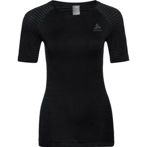 Odlo - Bl Top Crew Neck S/S Performance Light - Thermoshirt - Black - Materiaal: Naadloos