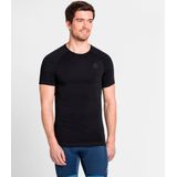Odlo - SUW Top Crew Neck S/S - Sportshirt - Zwart - Polyester