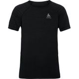 Odlo - SUW Top Crew Neck S/S - Sportshirt - Zwart - Polyester