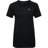 Odlo - SUW Top Crew Neck S/S - Sportshirt - Zwart - Polyester