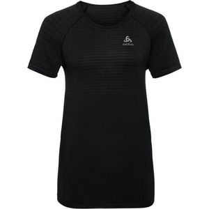 Odlo - SUW Top Crew Neck S/S - Sportshirt - Zwart - Polyester