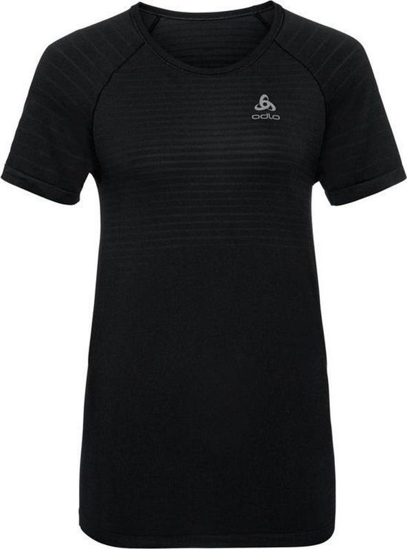 Odlo - SUW Top Crew Neck S/S - Sportshirt - Zwart - Polyester