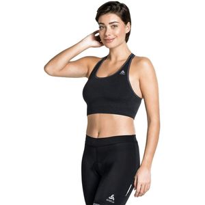 Odlo - Sport Bra Seamless Ceramicool - Sport BH - Black Melange - 87% Polyamide