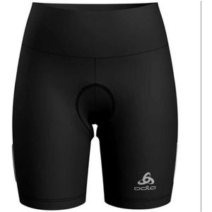 Fietsbroek Odlo Women Tights Short Element Black-XS
