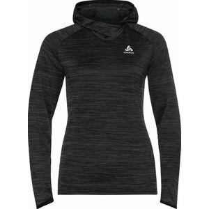 Odlo Hoody midlayer Run Easy Warm ZWART - Maat S
