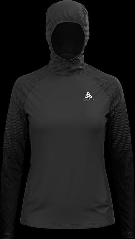 ODLO - Zeroweight Ceramiwarm - Hoodie - Zwart - Technisch Jersey Jacquard