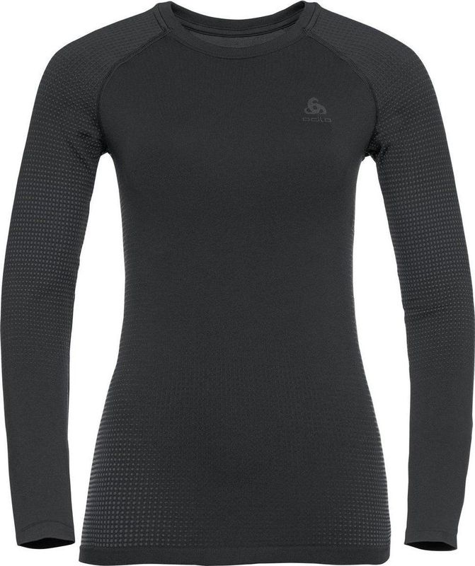 Odlo - Performance Warm Eco - Basislaagtop - Dames - Zwart - Gerecycled Materiaal
