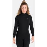 Odlo W BL TOP Turtle neck l s ACTIVE WARM Thermoshirt Dames -Zwart
