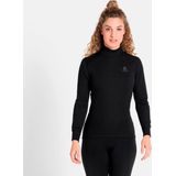 Odlo W BL TOP Turtle neck l s ACTIVE WARM Thermoshirt Dames -Zwart