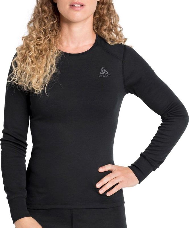 Odlo - Active Warm Eco - Ondershirt - Zwart - 100% Gerecycled Polyester