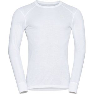 Odlo - Heren Bl Top Crew Neck L/S Active Warm Eco - T-shirt - Zwart - Katoen