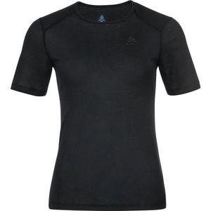 Odlo - Bl Top Crew Neck S/S Active Warm Eco - Ondershirt - Zwart - 100% Gerecycled Polyester