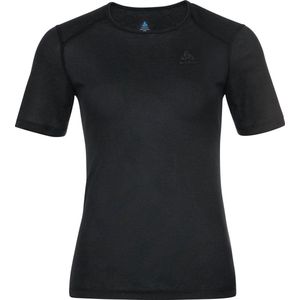 Odlo - Bl Top Crew Neck S/S Active Warm Eco - Ondershirt - Zwart - 100% Gerecycled Polyester