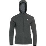 Vest Odlo Women Hoody Midlayer Run Easy 365 Black Melange