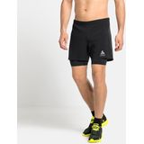 ODLO Zeroweight 2in1 Short 5'' Heren - Sportbroeken - zwart - Mannen