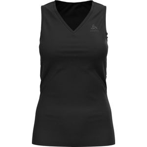 Odlo - BL Top V-Neck Singlet - Thermoshirt - Zwart - 88% Polyester (recycled)