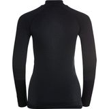 Odlo Shirt Lange Mouwen Halve Rits Performance Warm ECO ZWART