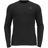 Odlo - Bl Top Crew Neck L/S Fundamentals Active - Ondershirt - Zwart - Gerecycled Polyester
