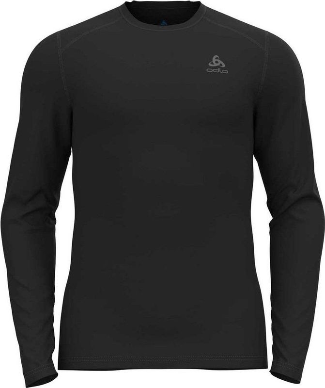 Odlo - Bl Top Crew Neck L/S Fundamentals Active - Ondershirt - Zwart - Gerecycled Polyester