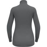 Odlo - BL Top Turtle Neck LS Half Zip Active - Thermoshirt - Odlo Steel Grey Melange - 100% Gerecycled Polyester