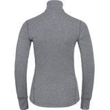 Odlo - BL Top Turtle Neck LS Half Zip Active - Thermoshirt - Odlo Steel Grey Melange - 100% Gerecycled Polyester