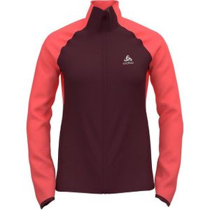 Odlo - Zeroweight Warm Hybrid - Hardloopjas - Roze - Winddicht - Dames