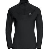 Odlo Essential Ceramiwarm Midlayer 1/2 Zip Dames - Zwart - Maat XS