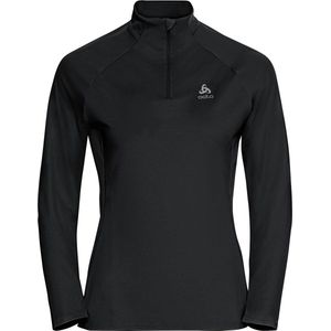 Odlo Essential Ceramiwarm Midlayer 1/2 Zip Dames - Zwart - Maat XS