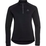 Odlo Middenlaag Loopshirt Halve Rits BERRA ZWART
