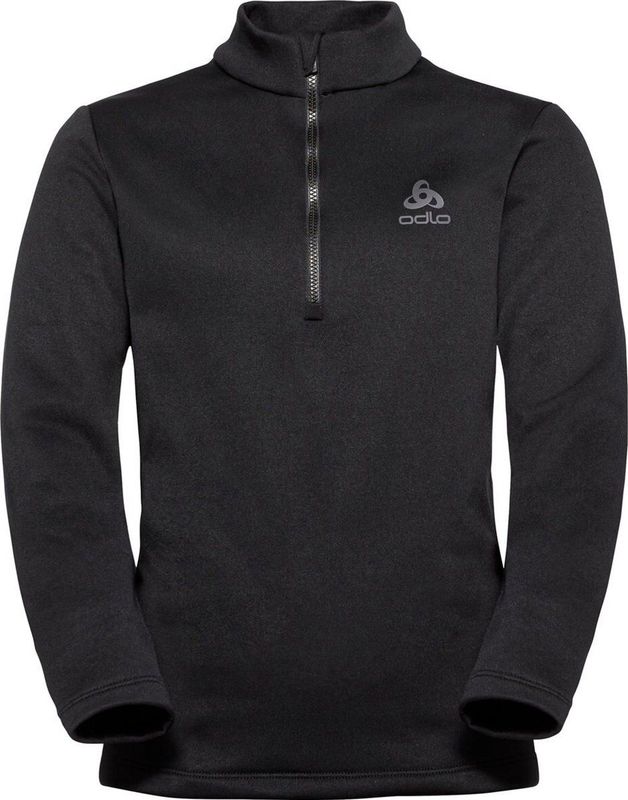 Odlo Middenlaag Loopshirt Halve Rits BERRA Kinderen ZWART4
