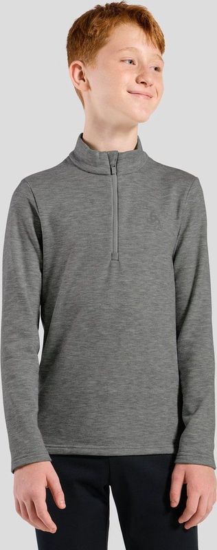 Odlo Unisex Midlayer 1/2 zip BERRA KIDS sweatshirt, grijs melange, 104