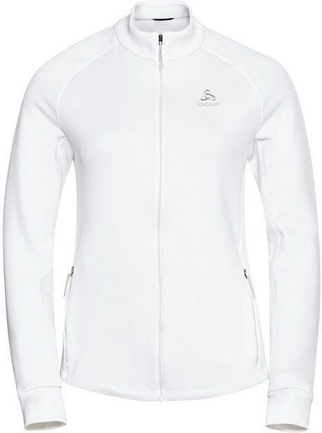 Longsleeve Odlo Women Mid Layer Full Zip Berra White