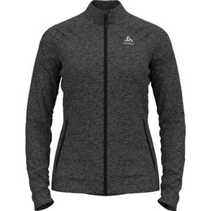 Longsleeve Odlo Women Mid Layer Full Zip Tencia Dark Grey Melange