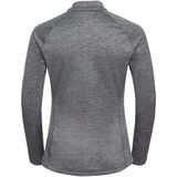 Odlo - Mid Layer Full Zip Tencia - Longsleeve - Dark Grey Melange - 93% Polyester