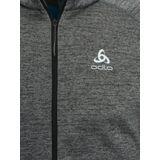 Odlo - Mid Layer Full Zip Tencia - Longsleeve - Dark Grey Melange - 93% Polyester