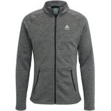 Odlo - Mid Layer Full Zip Tencia - Longsleeve - Dark Grey Melange - 93% Polyester