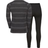 Odlo - Long Active Warm Eco Set - Baselayerset - Black Grey Melange - 100% Gerecycled Polyester