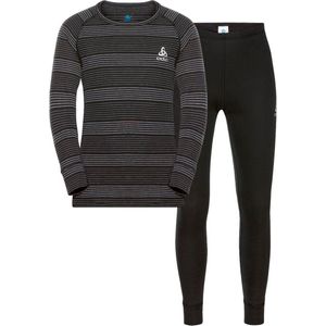 Odlo - Long Active Warm Eco Set - Baselayerset - Black Grey Melange - 100% Gerecycled Polyester