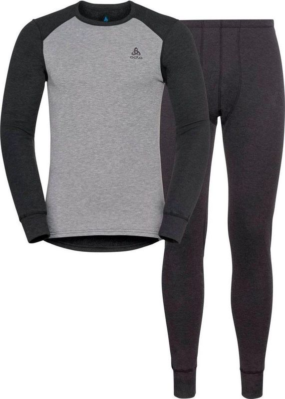 Odlo - Active Warm Eco - Technisch Ondergoedset - Grijs - Gerecycled Materiaal