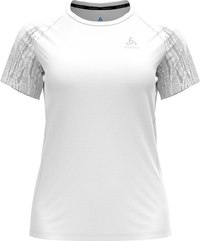 Odlo T-Shirt S S Crew Neck Essential Print Graphic WIT