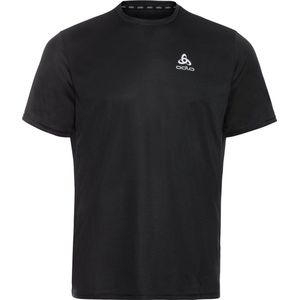 Odlo - Essential Flyer - T-shirt - Korte Mouwen - Zwart - 100% Katoen