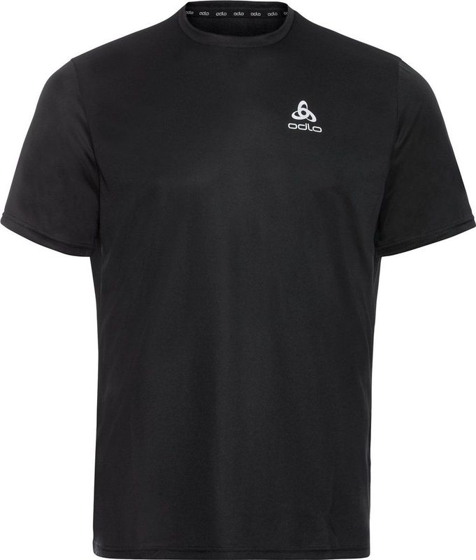 Odlo - Essential Flyer - T-shirt - Korte Mouwen - Zwart - 100% Katoen